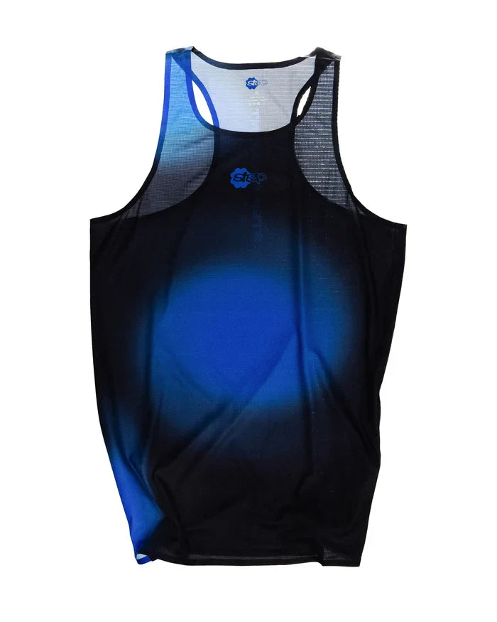Race Singlet Black & Blue